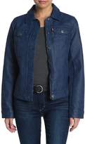 Thumbnail for your product : Levi's Faux Leather Trucker Jacket