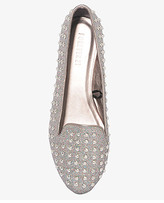 Thumbnail for your product : Forever 21 Studded Glitter Loafers