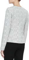 Thumbnail for your product : Lafayette 148 New York Ondria Print-Tweed Zip-Front Jacket