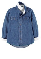 Thumbnail for your product : Mini Boden Denim Shirt (Toddler Boys, Little Boys & Big Boys)