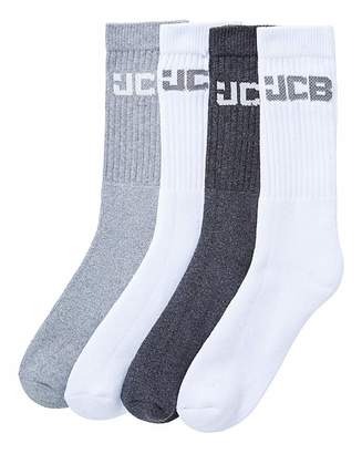 JCB Pack of 4 Leisure Socks