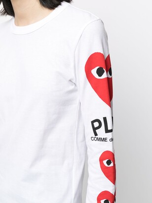 Comme des Garçons PLAY Heart-logo long-sleeve T-shirt