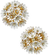 Thumbnail for your product : Kate Spade Gold-Tone Crystal & Imitation Pearl Flower Cluster Stud Earrings