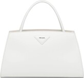 Thumbnail for your product : Prada Trapeze Logo Plaque Tote Bag