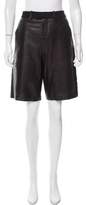 Thumbnail for your product : IRO Augie Leather-Trimmed Shorts w/ Tags