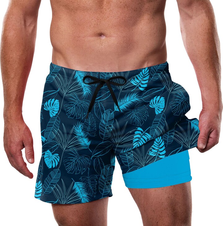 Cozople Men's Swim Trunks Liner Swim Shorts Quick