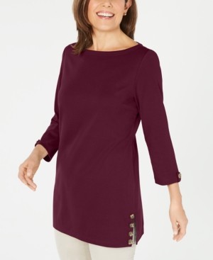 karen scott tunic tops