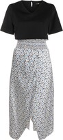 Floral-Print Skirt Midi Dress 
