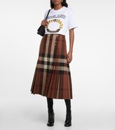 Thumbnail for your product : Burberry Embroidered cotton jersey T-shirt