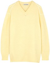 Yellow fine knit jumper Clearance