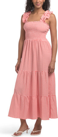 TJMAXX Striped Maxi Dress For Women, Spandex/Polyester