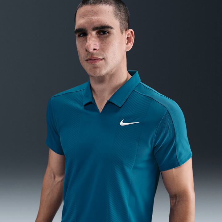 Nike Men's Court Slam Dri-FIT ADV Tennis Polo in Blue | HM6752-301