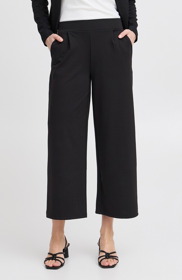 Ichi Pull-On Wide Leg Pants