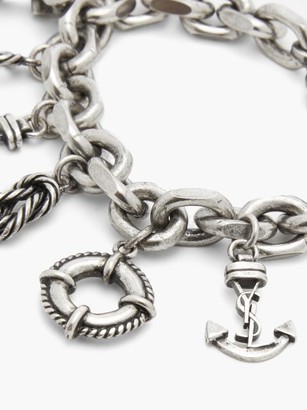 Saint Laurent Nautical-charm Bracelet - Silver