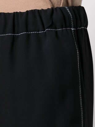 Marni Contrast-Trim Cropped Trousers