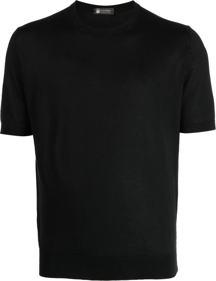 Colombo crew-neck fine-knit T-shirt