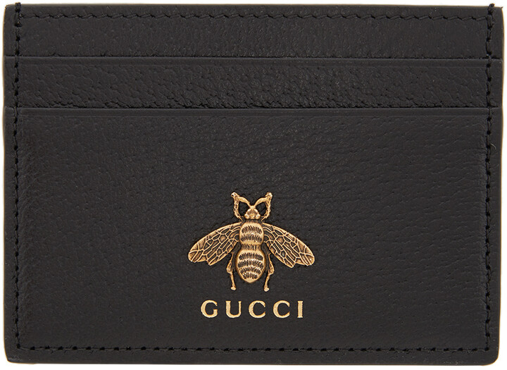 gaben Tal til Eastern Gucci Black Bee Card Holder - ShopStyle Wallets