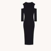 Thumbnail for your product : Maje Close-fitting off the shoulder dress