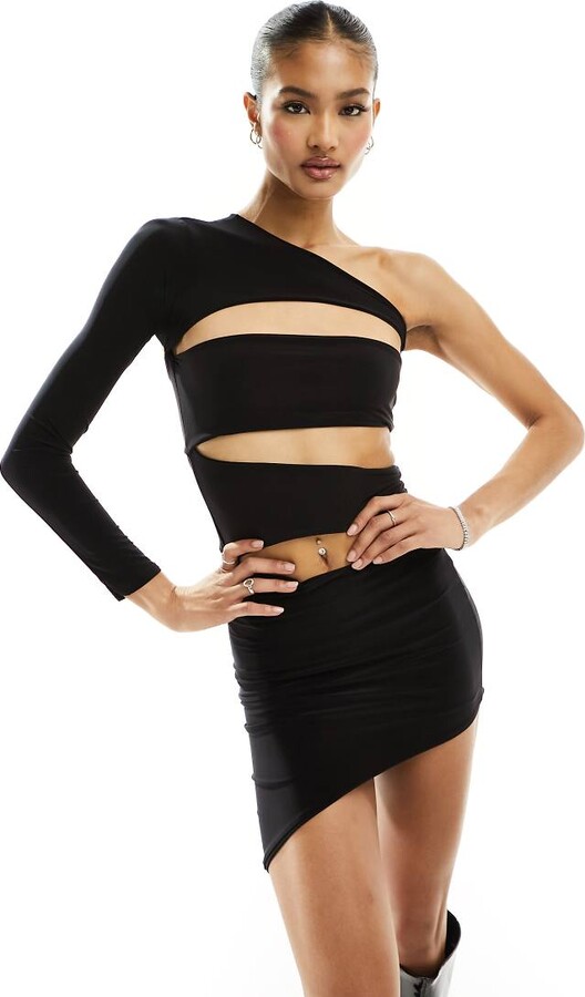 Missy Empire Missyempire summer sequin wrap shirt dress in blue