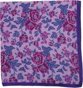 Thumbnail for your product : Duchamp Floral Print Pocket Square-Purple
