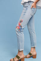 Thumbnail for your product : Anthropologie Pilcro Floral Embroidered Mid-Rise Jeans