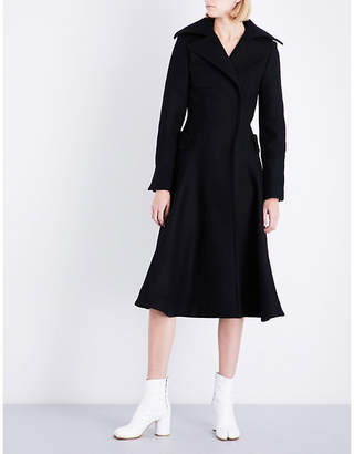 Jacquemus Ladies Black Panelled Traditional Le Manteau Oversized Wool Coat