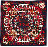 Thumbnail for your product : Burberry Graffiti Logo Square Silk Scarf