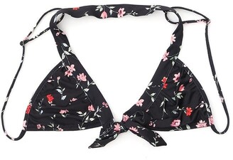 Ganni Floral Printed Bikini Top