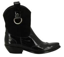 Cesare Paciotti Women's Black Leather Ankle Boots.