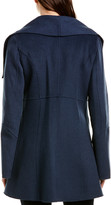 Thumbnail for your product : Laundry by Shelli Segal Asymmetrical Wrap Wool-Blend Coat