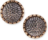 Thumbnail for your product : Jules Smith Designs Crystal Bunch Studs, Gunmetal