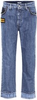 Thumbnail for your product : Miu Miu Embellished cropped jeans