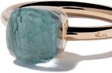 Thumbnail for your product : Pomellato 18kt rose gold small Nudo light blue topaz ring
