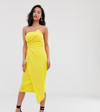 yellow scuba dress