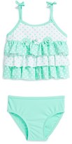 Thumbnail for your product : Little Me 'Mixed Dot' Two-Piece Swimsuit (Baby Girls)