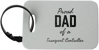Fotomax Luggage tag with PROUD DAD OF A Transport Controller