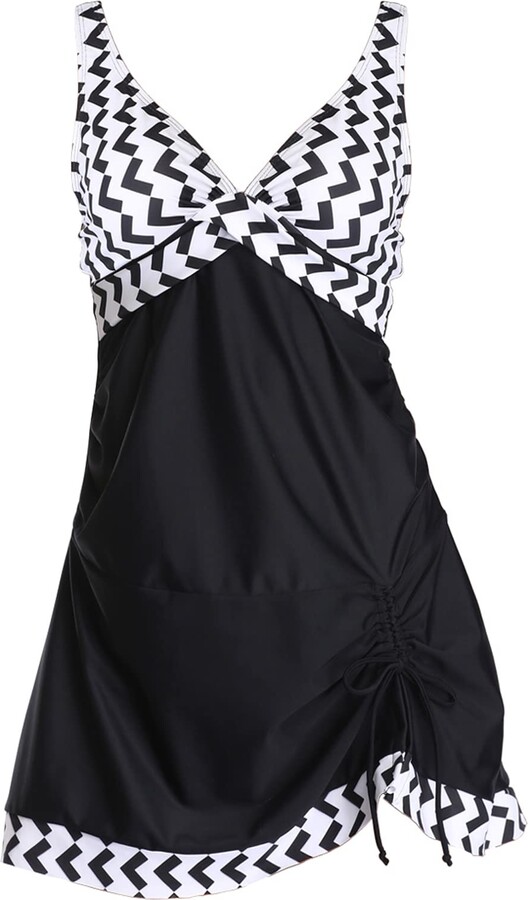 AMAGGIGO Women's Polka Dot One Piece Swimsuit Tummy Control Swimwear