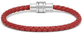 Thumbnail for your product : Montblanc Meisterstück Braided Leather And Stainless Steel Bracelet
