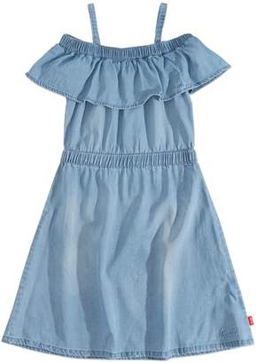 Levi's Little Girl's Lucy Off-the-Shoulder Denim Dress