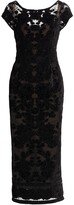 Thumbnail for your product : Marchesa Notte Lace Sheath Midi Dress
