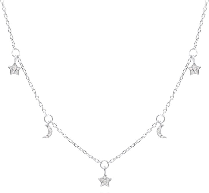 Luna Charles Elsie Star & Moon Charm Necklace