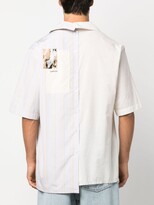 Thumbnail for your product : Lanvin Asymmetric Patchwork Cotton Shirt