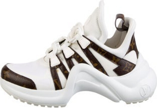 LOUIS VUITTON Monogram Multicolor Sneakers 36 White 661597