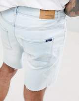Thumbnail for your product : Pull&Bear Slim Fit Denim Shorts In Light Blue
