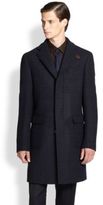Thumbnail for your product : Ferragamo Wool Plaid Overcoat