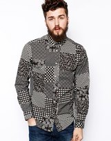Thumbnail for your product : Ben Sherman Plectrum by Shirt with Geometric Print