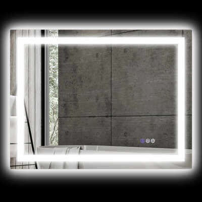 35" X 28" Bathroom Led Mirror, Fog, Adjustable Lighting, Wall Mounted, Backlit & Front Lit For A Modern Bath Mirror 35"X28", Adjustable, Clean And Hyg