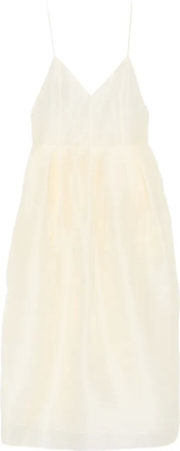 KHAITE Colette V-neck midi dress