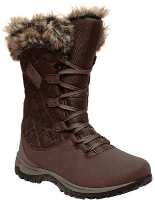 regatta lady fleetwood quilted wellies brown
