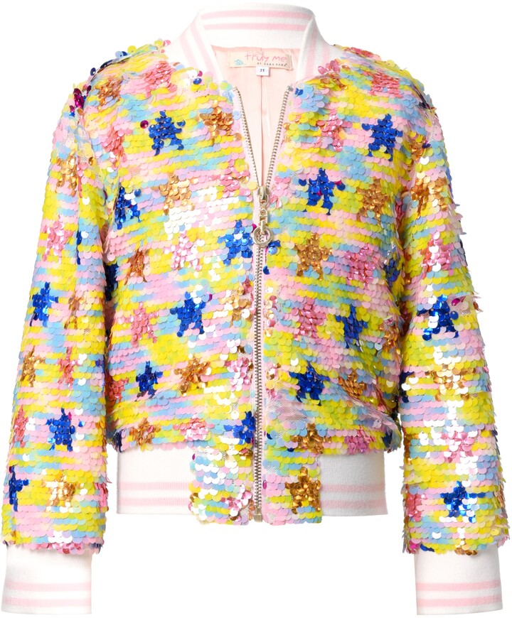 yellow sequin jacket